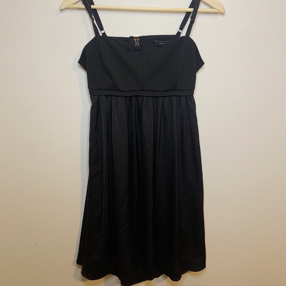 bcbgmaxazria black causal mini dress